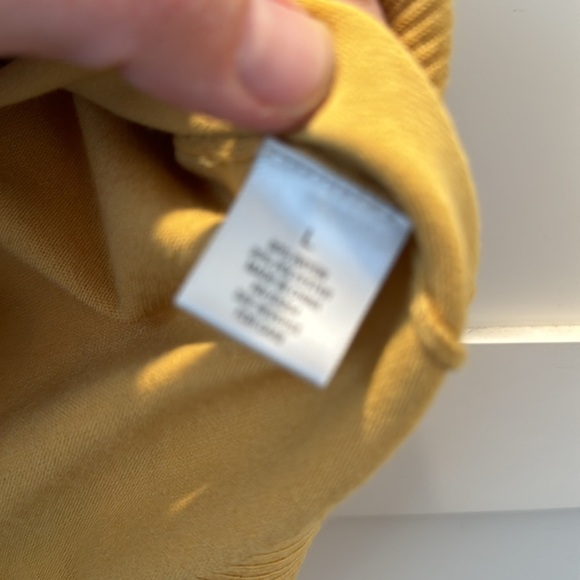 Dress barn yellow turtleneck short sleeve sweater size Large - Picture 6 of 7